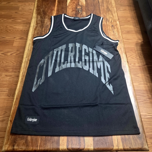 Civil Regime Other - Civil Regime Black Mesh Basketball Jersey